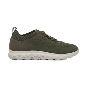 Sneakers traspiranti verdi da uomo in tessuto mesh Geox Spherica, Sneakers Uomo, SKU m111000240, Immagine 0